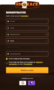 SmokAce Casino Login