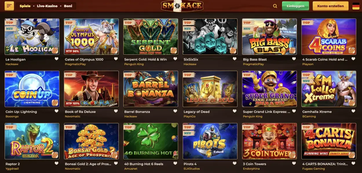 Games Smokace Casino Germany