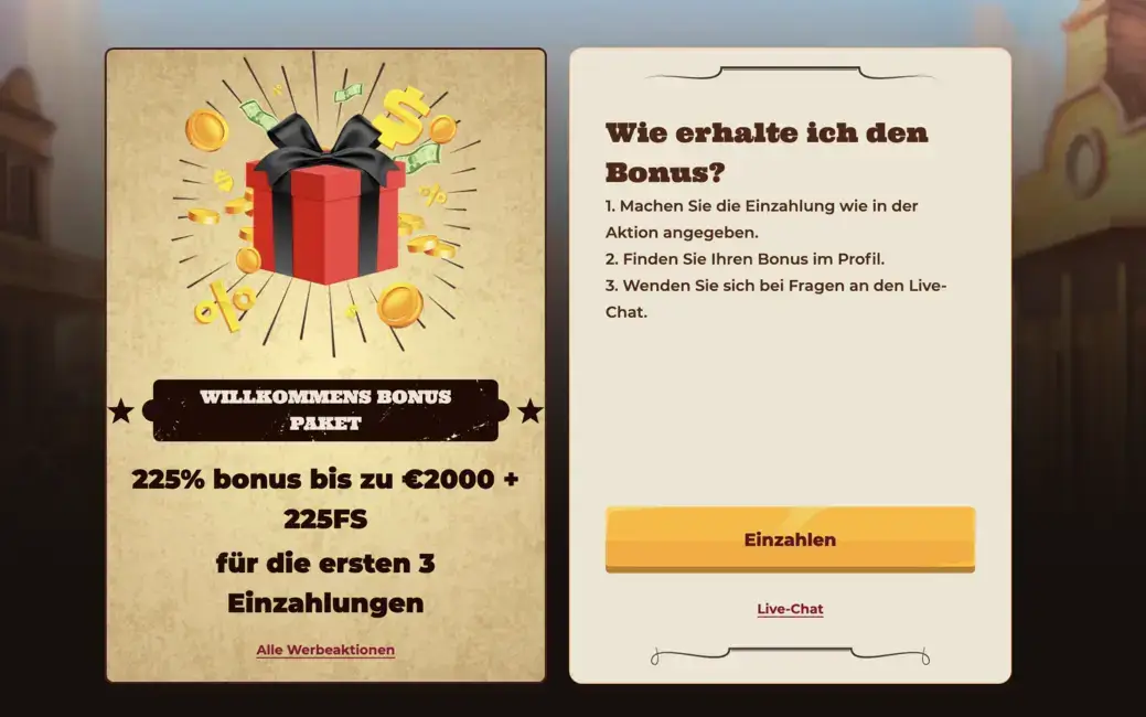 Welcome bonus Smokace Germany
